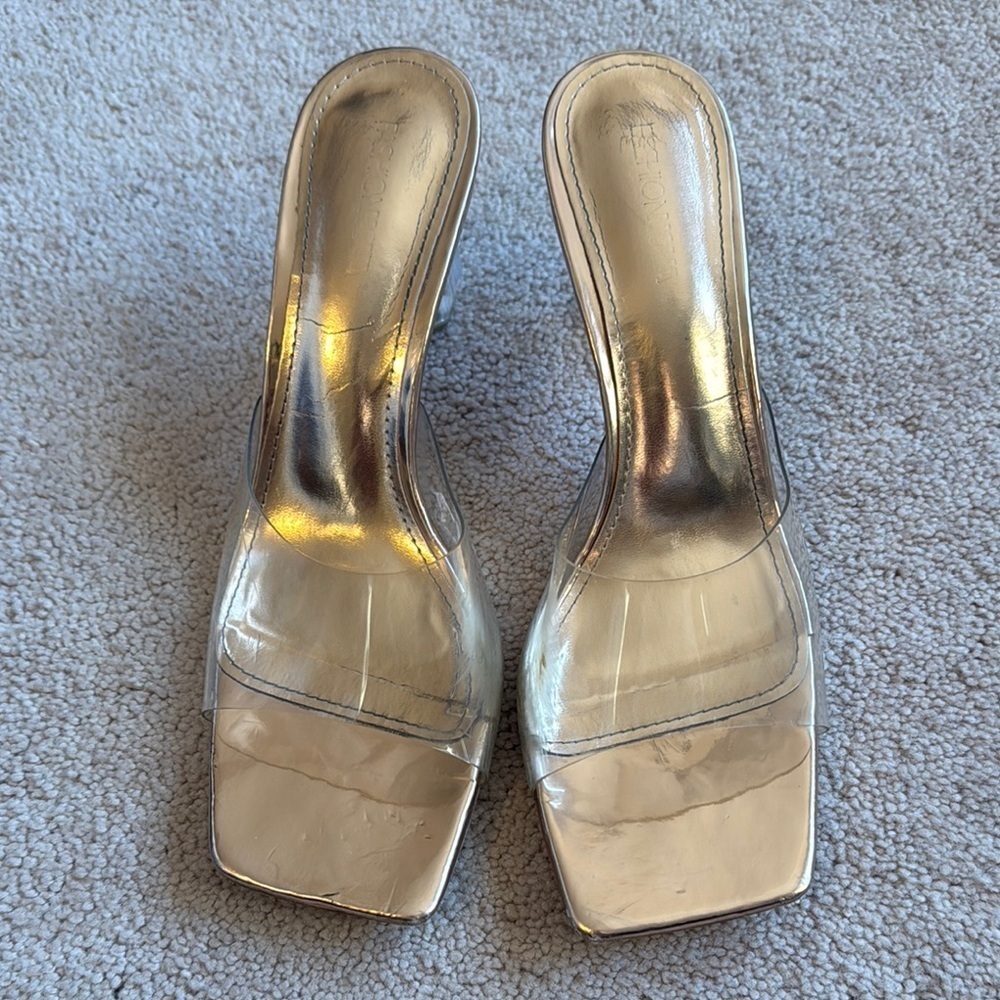 Elegant Gold Women's Heels